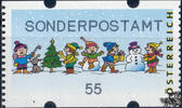 Österreich 2006 Automatenmarke ** - € 0,55 - Spielende Kinder im Schnee: Sonderpostamt -
