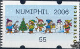 Österreich 2006 Automatenmarke ** - € 0,55 - Spielende Kinder im Schnee: Numiphil 2006 -