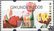 Österreich 2006 Automatenmarke ** - € 0,55 - Tulpen: Gmunden2006 ohne Abstand -