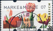 Österreich 2007 Automatenmarke o - € 0,55 - Tulpen: Marke & Münze 07 -