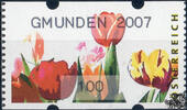 Österreich 2007 Automatenmarke ** - € 1,00 - Tulpen: Gmunden 2007 -