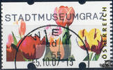 Österreich 2007 Automatenmarke o - € 0,55 - Tulpen: STADTMUSEUMGRAZ -