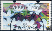 Österreich 2007 Automatenmarke o - € 0,55 - Druckzylinder-Überlauf - Leberblümchen: Övebria 2007 -