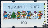 Österreich 2007 Automatenmarke ** - € 1,00 - Spielende Kinder im Schnee: Numiphil 2007 -