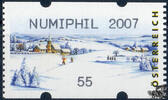 Österreich 2007 Automatenmarke ** - € 0,55 - Winterlandschaft: Numiphil 2007 -