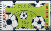 Österreich 2008 Automatenmarke o - € 1,25 - Fußbälle: 7. - 29.06.2008 -