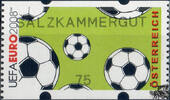 Österreich 2008 Automatenmarke ** - € 0,75 - Fußbälle: 7. - Salzkammergut -