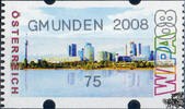 Österreich 2008 Automatenmarke ** - € 0,75 - Wien mit Donau: GMUNDEN 2008 -