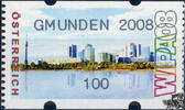 Österreich 2008 Automatenmarke ** - € 1,00 - Wien mit Donau: GMUNDEN 2008 -