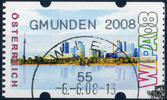 Österreich 2008 Automatenmarke o - € 0,55 - Wien mit Donau: GMUNDEN 2008 -