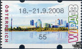 Österreich 2008 Automatenmarke ** - € 0,55 - Wien mit Donau: 18.-21.09.2008 -