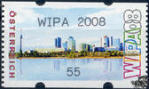 Österreich 2008 Automatenmarke ** - € 0,55 - Wien mit Donau: WIPA 2008 -