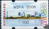Österreich 2008 Automatenmarke ** - € 1,00 - Wien mit Donau: WIPA 2008 -