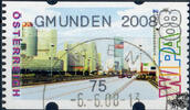 Österreich 2008 Automatenmarke ** - € 0,75 - Reichsbrücke Wien: GMUNDEN 2008 -