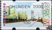 Österreich 2008 Automatenmarke ** - € 1,00 - Reichsbrücke Wien: GMUNDEN 2008 -