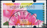 Österreich 2010 Automatenmarke o - € 0,55 - Seerosen: HIBRIA 2010 -