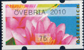 Österreich 2010 Automatenmarke ** - € 0,75 - Druckzylinder-Überlauf - Seerosen: ÖVEBRIA 2010 -