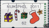 Österreich 2011 Automatenmarke ** - € 0,62 - Weihnachtsgeschenke: NUMIPHIL 2011 -