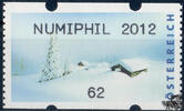 Österreich 2012 Automatenmarke ** - € 0,62 - Winterlandschaft: NUMIPHIL 2012 -