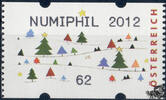 Österreich 2012 Automatenmarke ** - € 0,62 - Tannenbäume: NUMIPHIL 2012 -