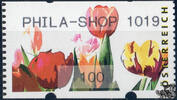 Österreich 2009 Automatenmarke ** - € 1,00 - Fehlschnitt horizontal - Tulpen: PHILA-SHOP 1019 -