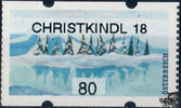 Österreich 2018 Automatenmarke ** - € 0,80 - Winterliche Berglandschaft: CHRISTKINDL 2018 -