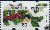 Österreich 2019 Automatenmarke ** - € 0,80 - Stechpalmenzweig: NUMIPHIL 2019 -