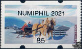 Österreich 2021 Automatenmarke ** - € 0,85 - Pferdeschlitten: NUMIPHIL 2021 -