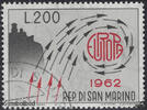 San Marino San Marino 1962 o - EUROPA, Pfeile -