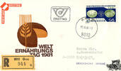 Österreich Österreich FDC 1981 - 6 S - Welternährungstag - Reko -
