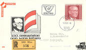 Österreich Österreich FDC 1981 - 3 S - 100. Geburtstag von Hans Kelsen - Reko -