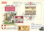 Österreich Österreich 1981 FDC, WIPA Block Nr.7 - SStp. 1150 Wien - Reko Eilboten Express -