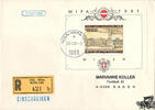 Österreich Österreich 1981 FDC, WIPA Block Nr.7 - SStpl. 1063 Wien-WIPA - Reko -