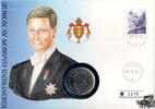 Norwegen 5 Kronen Numisbrief Norwegen - Kronprinz Haakon von Norwegen - Oslo 07.12.1994 -
