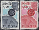 Andorra franz. 1967 o - EUROPA, Zahnräder -