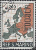 San Marino San Marino 1967 o - EUROPA, Karte -