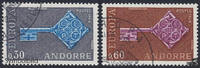Andorra franz. 1968 o - EUROPA, Schlüssel -