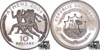Liberien 10 Dollar 10 Dollar 2004 - Athen, Olympische Läufer -