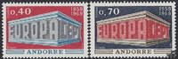Andorra franz. 1969 ** - EUROPA, Tempelform -
