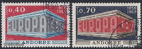Andorra franz. 1969 o - EUROPA, Tempelform -