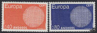 Andorra franz. 1970 ** - EUROPA, Sonne -