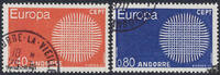 Andorra franz. 1970 o - EUROPA, Sonne -