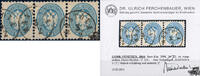 3 x 10 Soldi 1864 o, waagrechter Dreierstreifen - Lombardei Venetien -