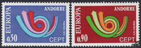 Andorra franz. 1973 ** - EUROPA, Posthorn -