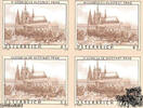 Österreich Österreich 2010 ** - 0,65 € - Altes Österreich - Historische Altstadt Prag - Buntdruck-Viererblock -