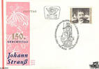 Österreich Österreich FDC 1975 - 4 S - 150. Geburtstag von Joh. Strauß Sohn -