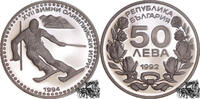 50 Lewa 50 Lewa 1992 - Olympiade - Ski fahren -
