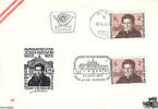 Österreich Österreich FDC 1975 - 2 S - 100. Todestag von Josef Misson - Kombination - SStp. Mühlbach und TStp. 1150 Wien -