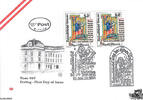 Österreich FDC 2000 - 8 S Altes Kunsthandwerk - E.-K. SStp. 1150 Wien (13.10.2000), 1150 Wien (26.10.2000) -