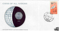 Myanmar Numisbrief - Burma, Coin of all Nations -